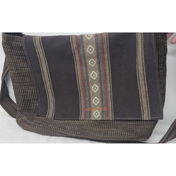 Turkish kilim Saddlebag Boho Hippie Woven Crossbody Textile Bag Purse Market Bag - Picture 2 of 14